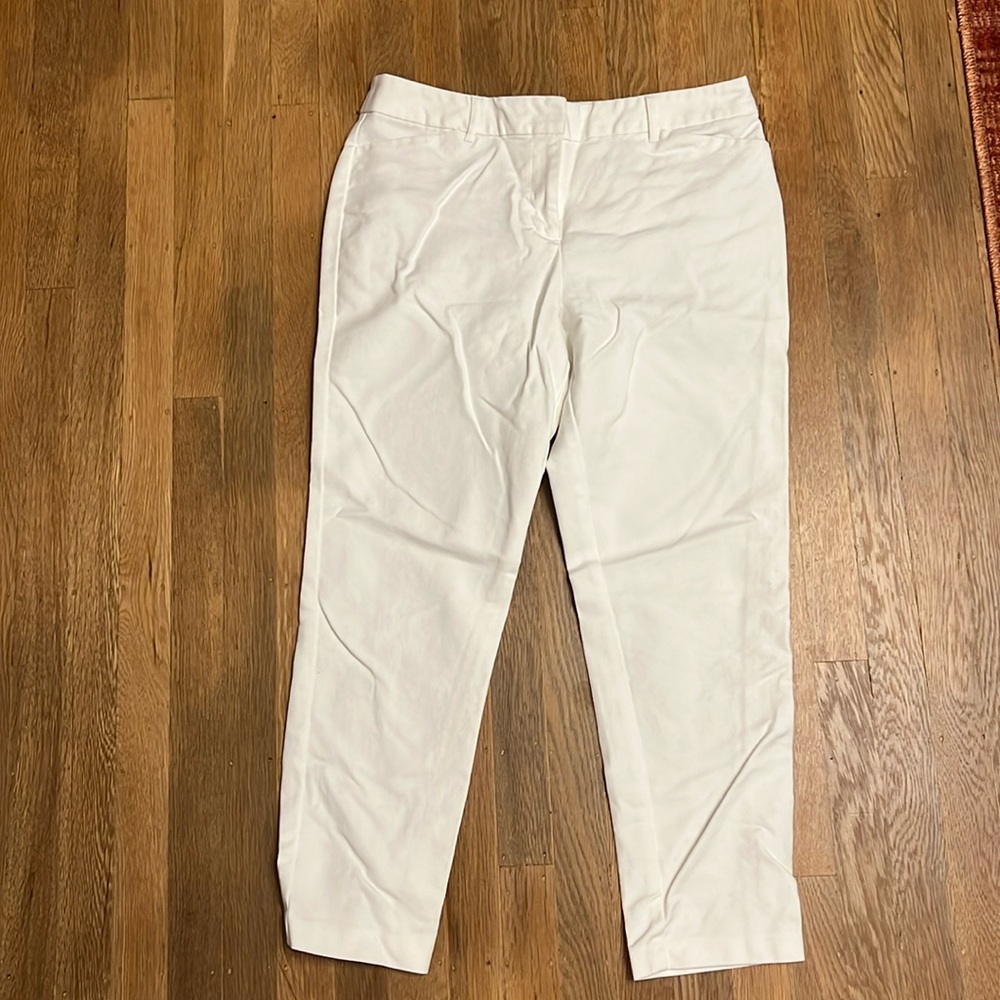 Bright White size 8 Emma Classic Ankle pant, Liz Claiborne Career